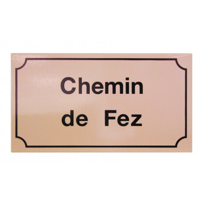 Plaque de rue