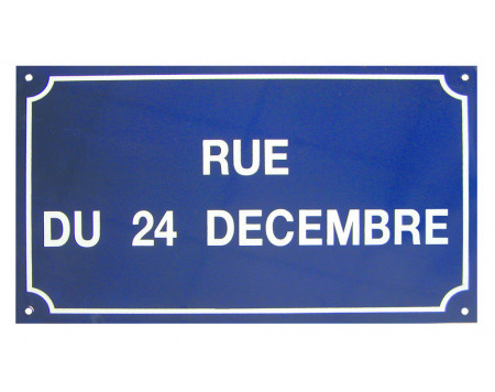 Plaque de rue