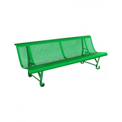 Banc acier Urba 200 cm 2 pieds