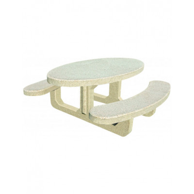 Table pique-nique béton Lotus