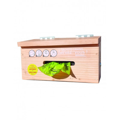 Borne canine en bois Pongo 2