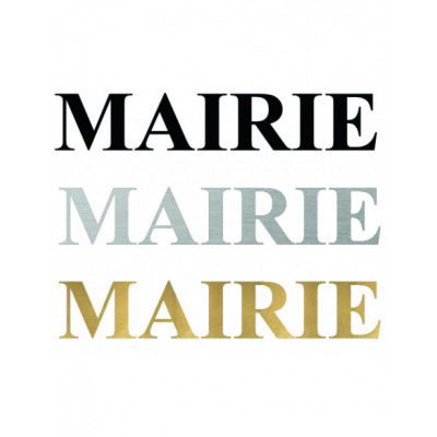 Lettres découpées de façade