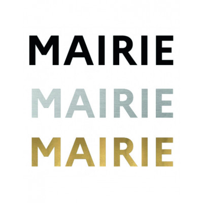 Lettres découpées de façade 2