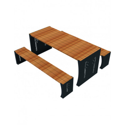 Ensemble table et bancs...