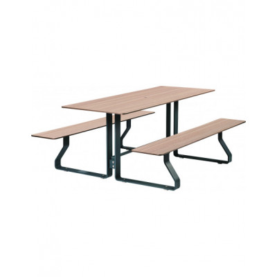 Table de pique-nique lames...