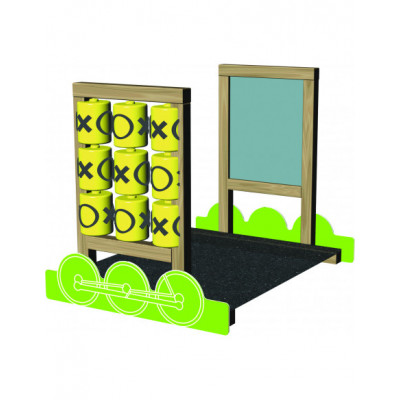 Petit train wagon panneaux...