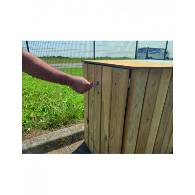 Corbeille de propreté bois... 2