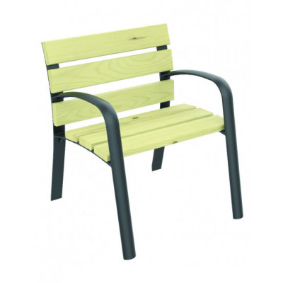 Fauteuil en pin Mousson 70 cm