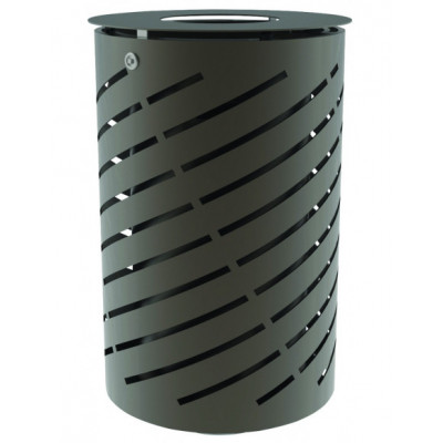 Corbeille acier Spirale 65 L