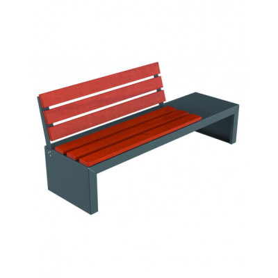 Banc  public acier et bois...