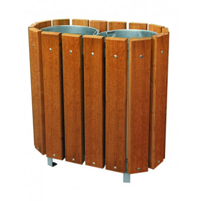 Corbeille tri sélectif bois...