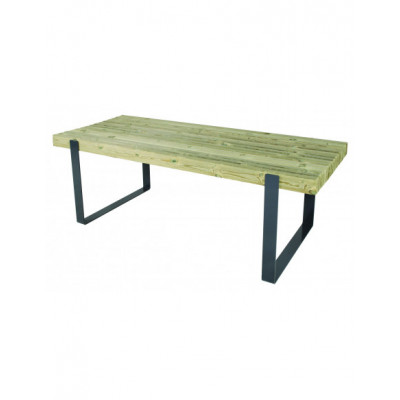 Table pique-nique acier et...