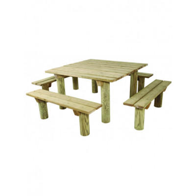 Table pique-nique en pin...