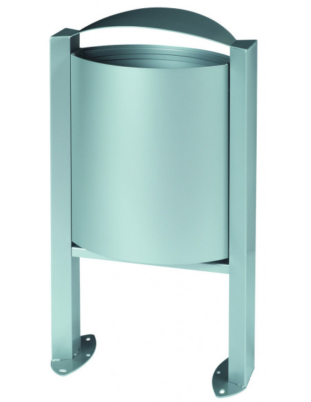 Corbeille 40 litres murale