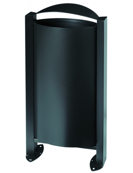 Corbeille 40 litres murale