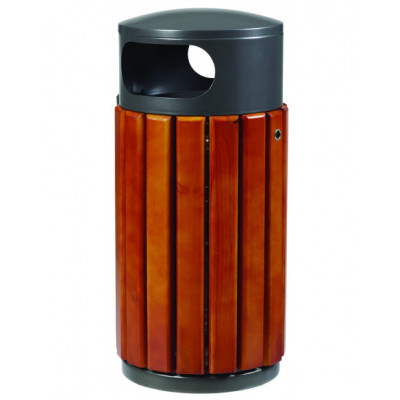 Corbeille Bois/métal 40 L