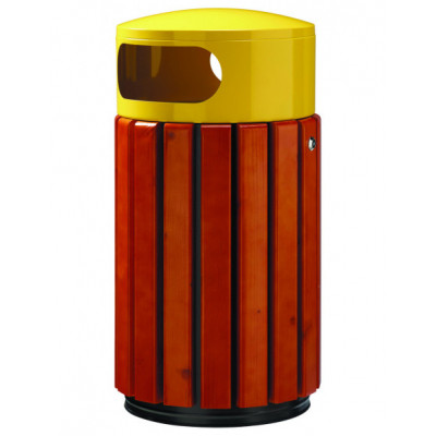 Corbeille Bois/métal 40 L 2