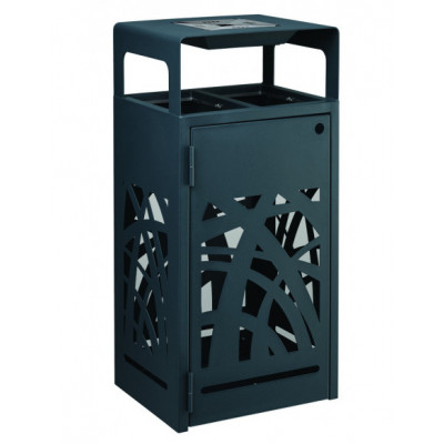 Corbeille acier Miro 2 x 60 L 2