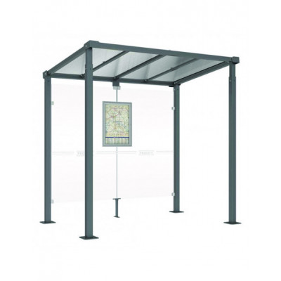 Abri Milan acier sans bardage 2