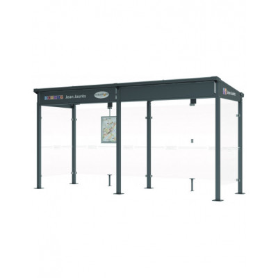 Abri Milan acier + 1 bardage 2