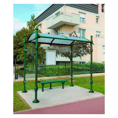 Station-bus poteaux ronds +...