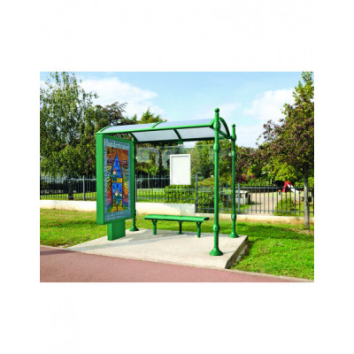 Station-bus poteaux ronds +... 2