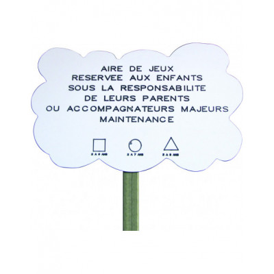 Panneau aire de jeux Nuage
