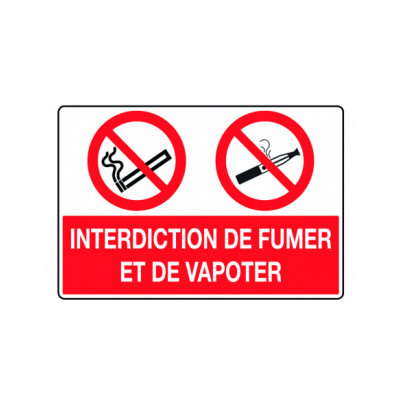 Panneau interdiction de fumer