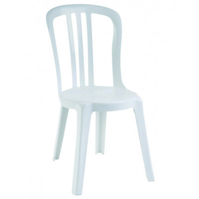 Chaise Miami monobloc blanche