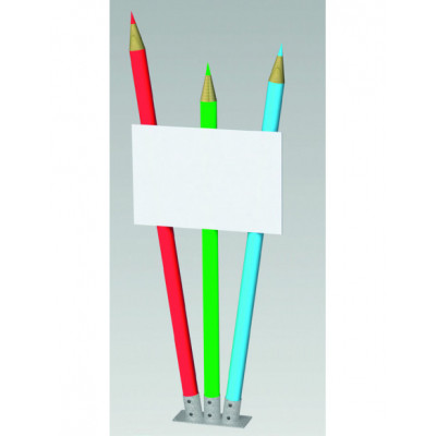 Totem école 2 crayons 2