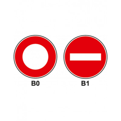 Panneau type B0 et B1 :...