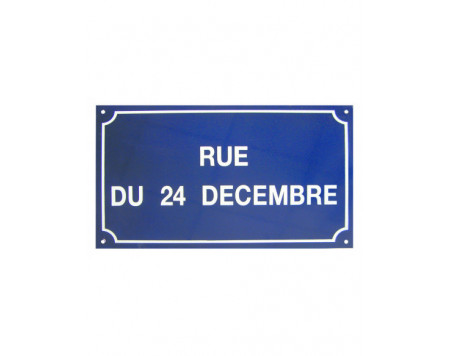 Plaque de rue