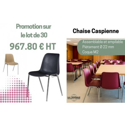 Lot de 30 chaises coque...