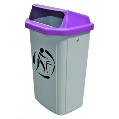 Corbeille de rue plastique...