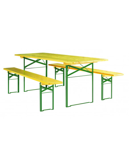 *1 ensemble : 1 table + 2 bancs