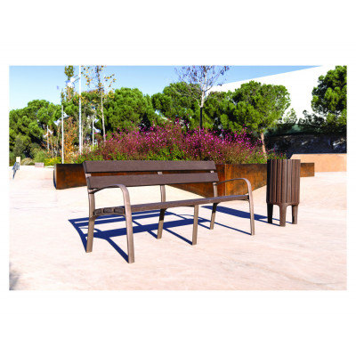 Lot de 4 bancs extérieurs...