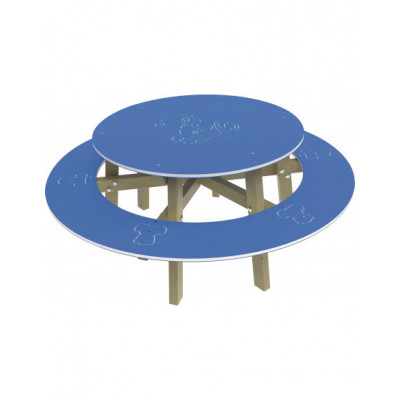 Table enfants Ourson ronde