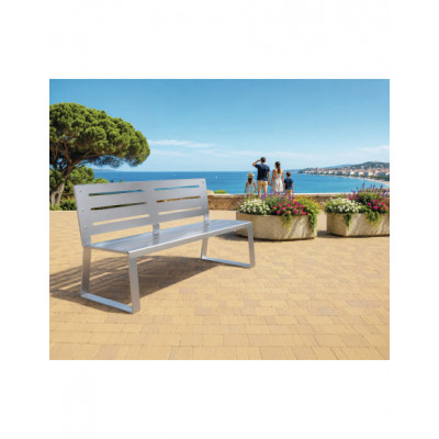 Banc urbain inox Noroît 2