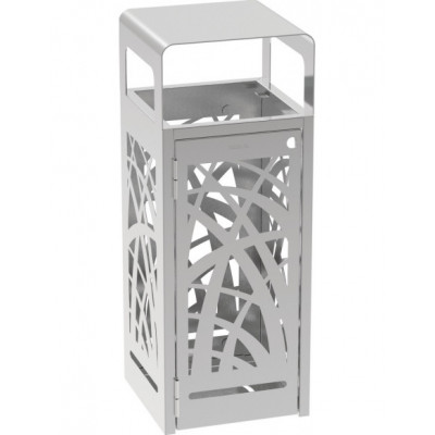 Corbeille urbaine Miro inox