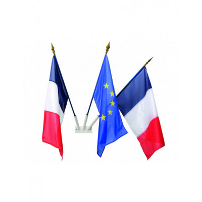 Ecusson RF + drapeaux EU + drapeaux français - Collectivités & Mairie