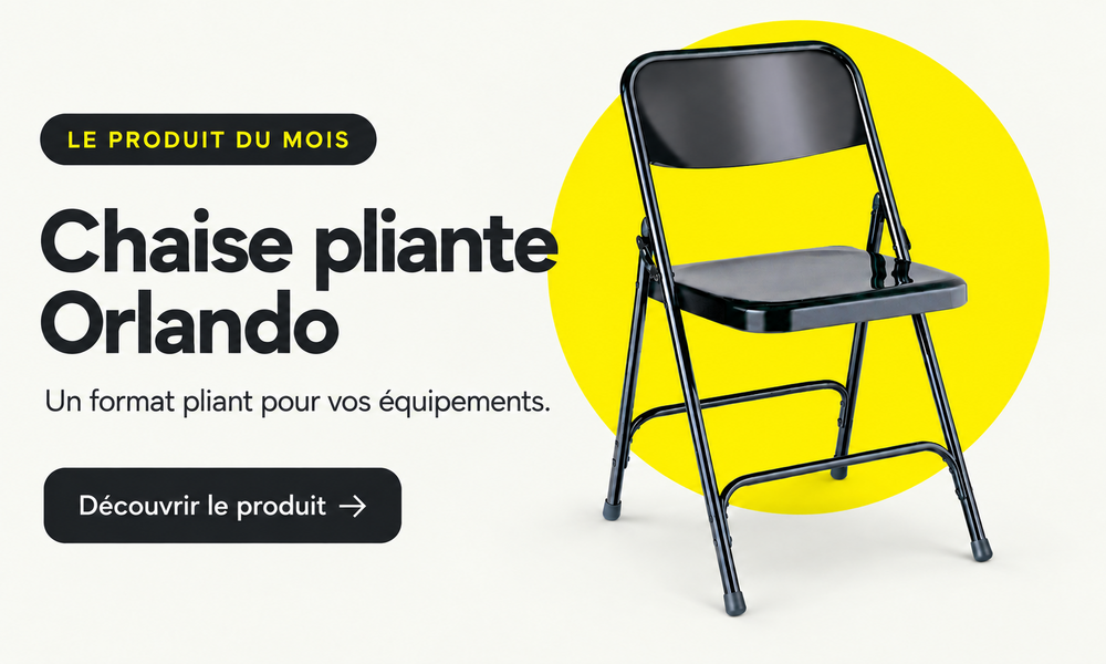 produit du mois chaise metal pliante